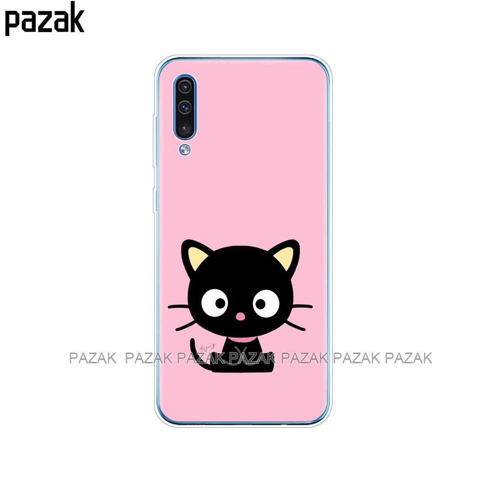 61597 Силиконовый чехол для samsung Galaxy A50, мягкая прозрачная задняя крышка для телефона, для samsung A50, A505, A505F, SM-A505F чехол, 6,4, чехол, бампер - Цвет: 61597