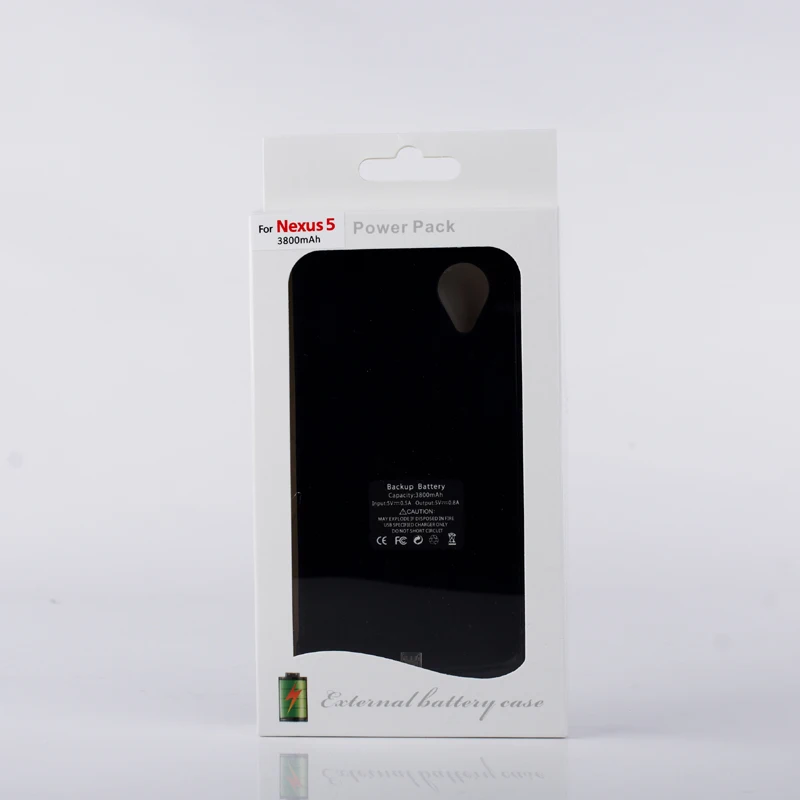 3800 мАч внешний кобура резервного копирования батарея для Google Nexus 5 Power банк флип
