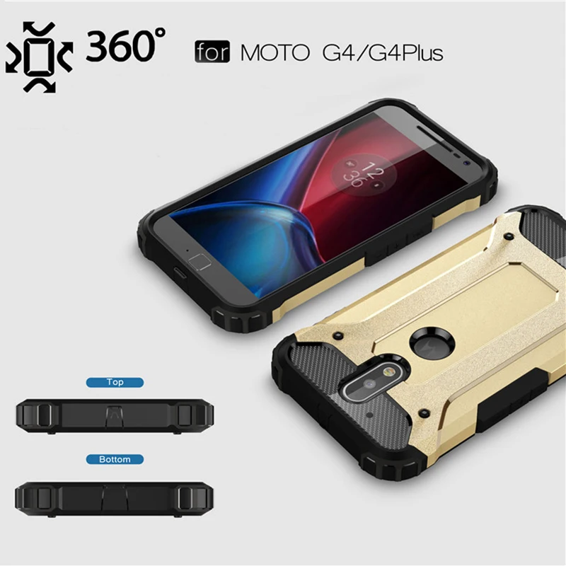 Прочный Гибридный противоударный защитный чехол для телефона Motorola Moto G4 Plus