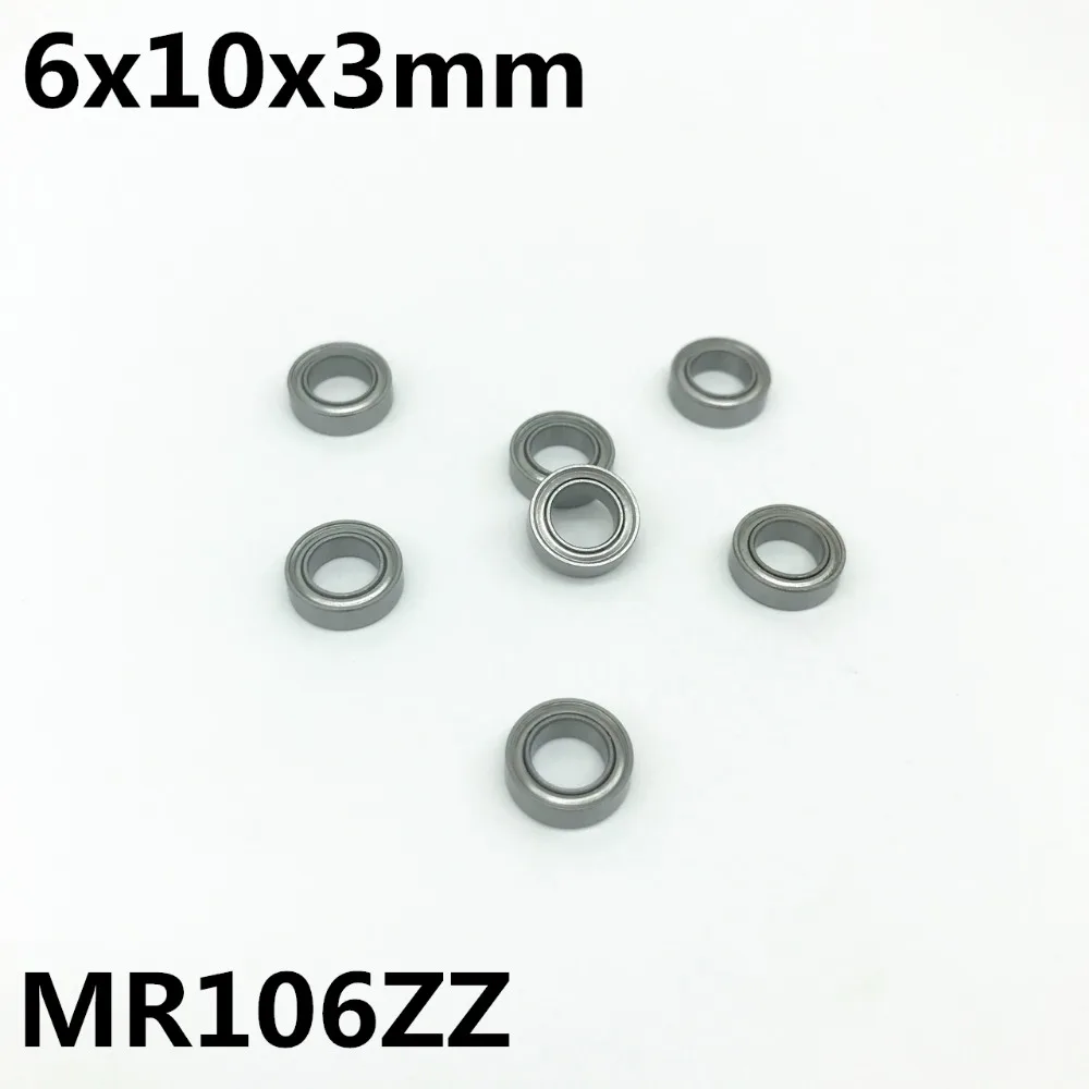 50 шт. миниатюрный шариковый подшипник MR106ZZ 6x10x3 мм с глубоким желобом высокое