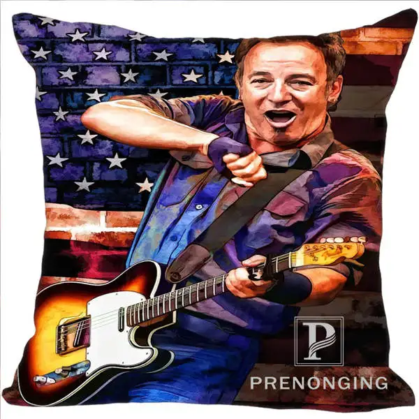 Pillowcases Заказная декоративная наволочка Брюс Спрингстин квадратная Наволочка на молнии лучший подарок 40x40 см, 45x45 см(одна сторона) 180117#117 - Цвет: Pillowcases