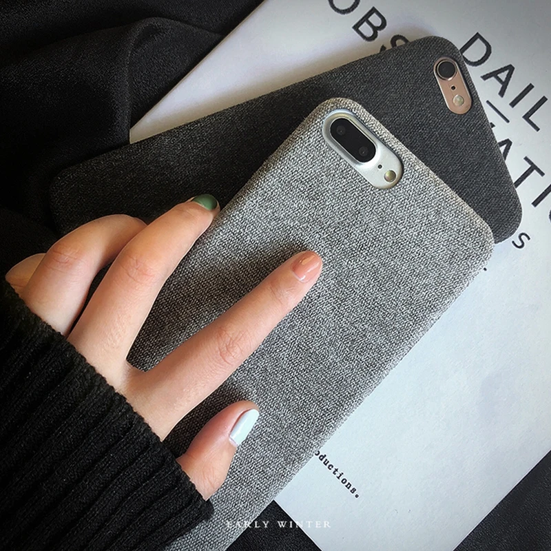 Glitter Ultra-thin Phone Case For Apple iphone 8 7 6 6S Plus Back Cover Soft TPU Silicone Canvas Cases X Fundas | Мобильные телефоны