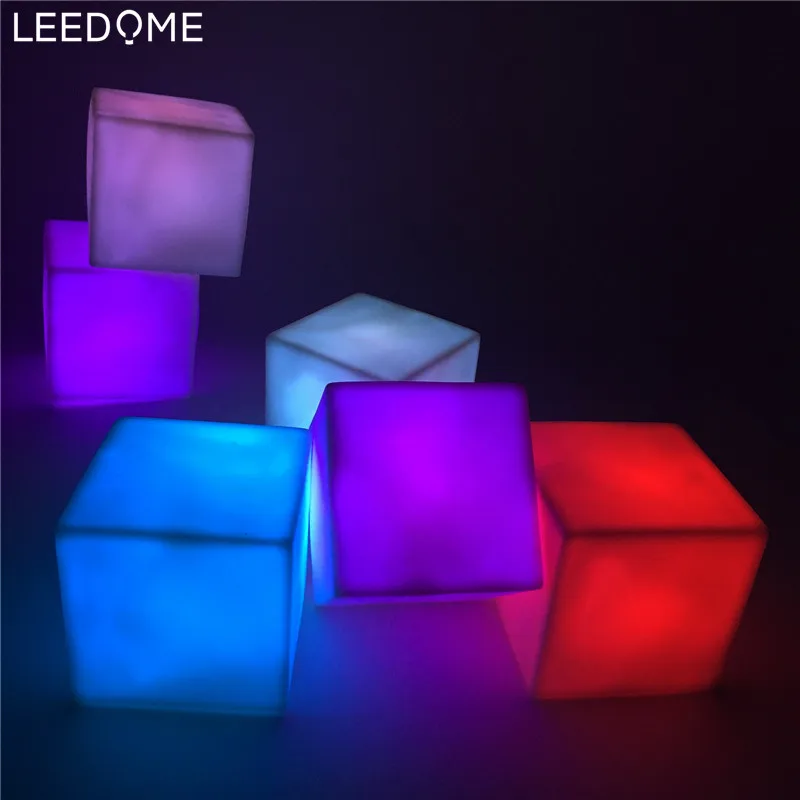Leedome Романтический 7 цветов меняется настроение кубики Новинка светодиодный