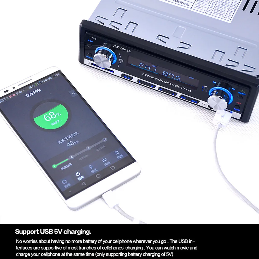 Радио авто радио Bluetooth беспроводной SD MP3 плеер Coche Estereo Poste Para Авто аудио стерео Carro