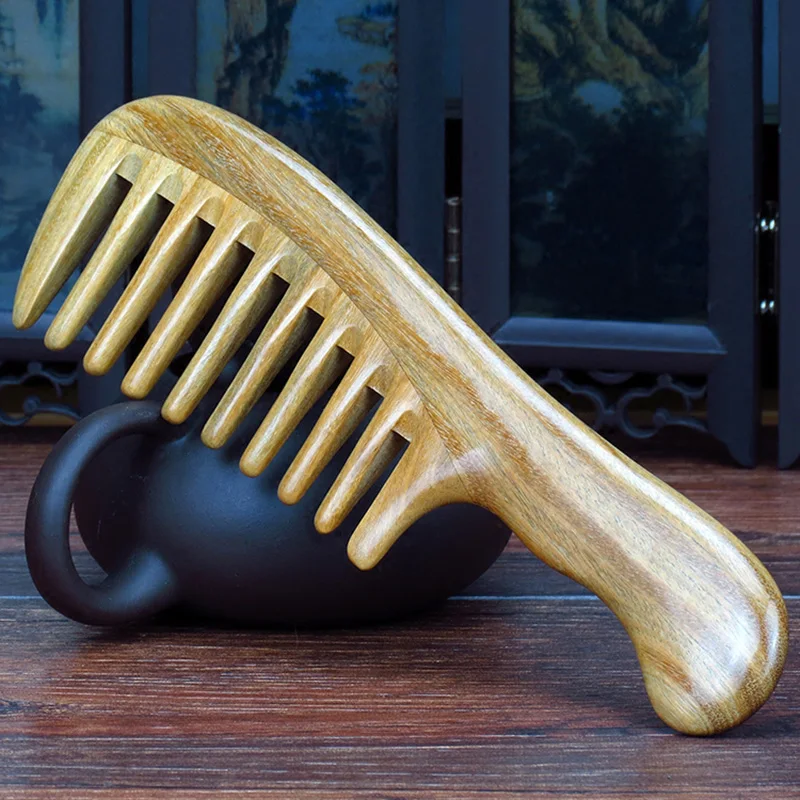 Расческа из чистого дерева ручной работы профессиональная расческа для ухода за