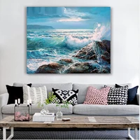 painting by numbers art paint by number diy landscape seascape painting hand filled color decoration painting oil paintin