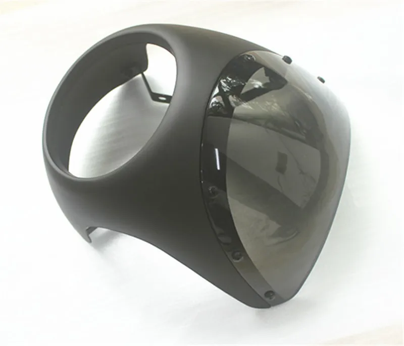 Обтекатель для мотоцикла Cafe Racer в стиле ретро матовая черная фара аналогичная