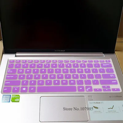 Purple Силиконовая клавиатура для ноутбука, защитный чехол для ASUS VivoBook S13 S330UN s330ua S330U s330 adol13 ADOL 13 13,3 дюймов - Цвет: Purple