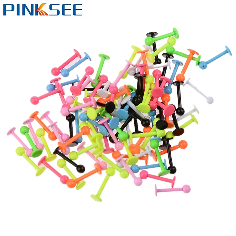 18 г кольцо для губ в стиле панк многоцветный сплав серьги на Козелок шарик шип