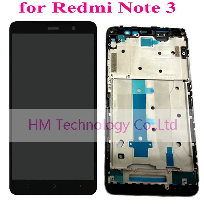 Black/White/Gold LCD+TP+Frame for Xiaomi Redmi Note3 Note 3 LCD Display+Touch Screen Digitizer with Frame +Tools