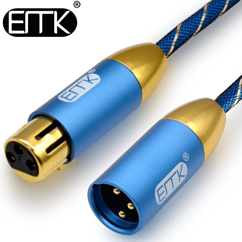 EMK 3 Pin XLR кабель караоке микрофон звук Cannon кабельный разъем удлинитель микрофона