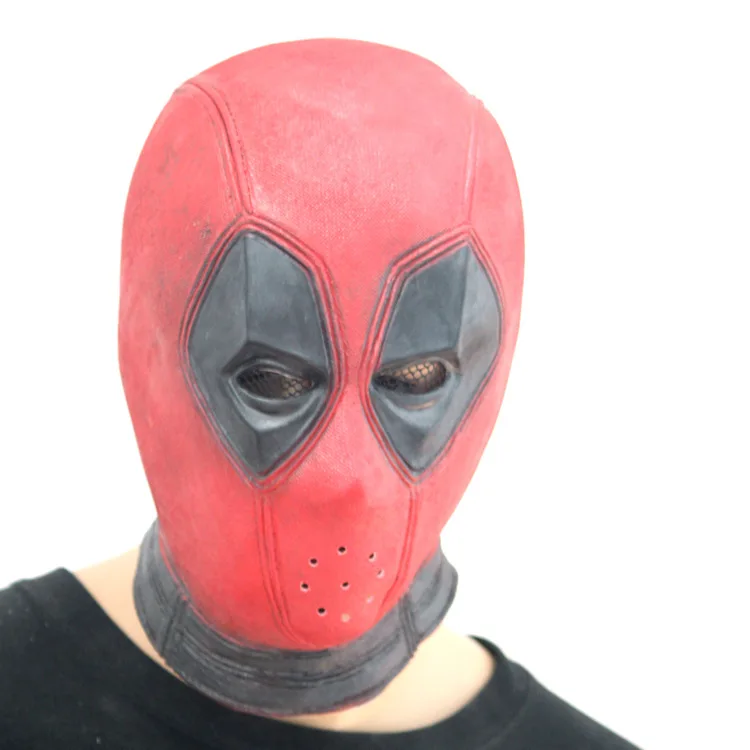 Новая маска супергероя Дэдпул дышащая латексная для лица Косплей на Хэллоуин|latex
