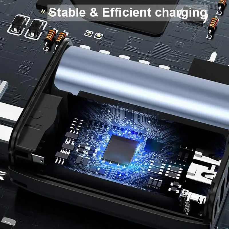 5000 mAh многофункциональный банк питания двойной USB банк питания быстрая зарядка 5 V/2A зарядный разъем и блок питания для путешествий с ЖК-дисплеем