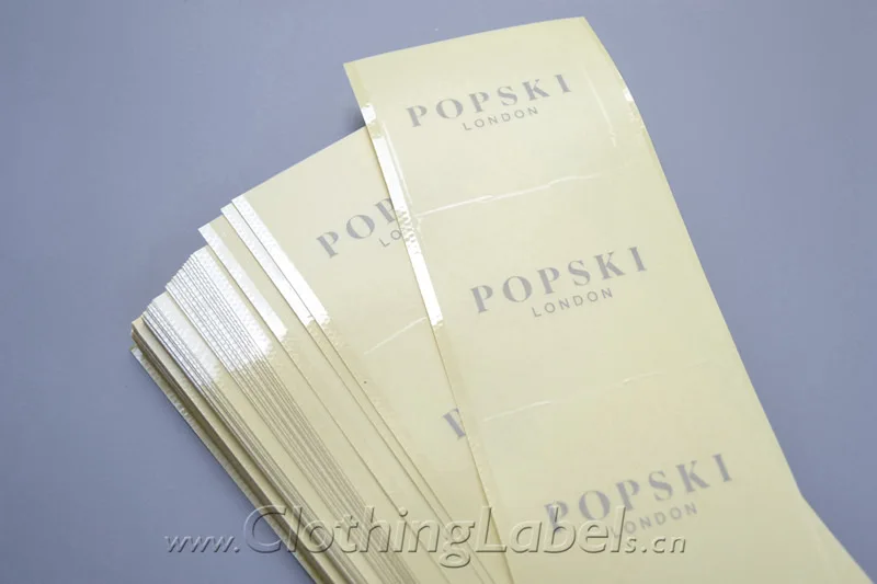

Clear PET sticker for box sealing or tissue paper