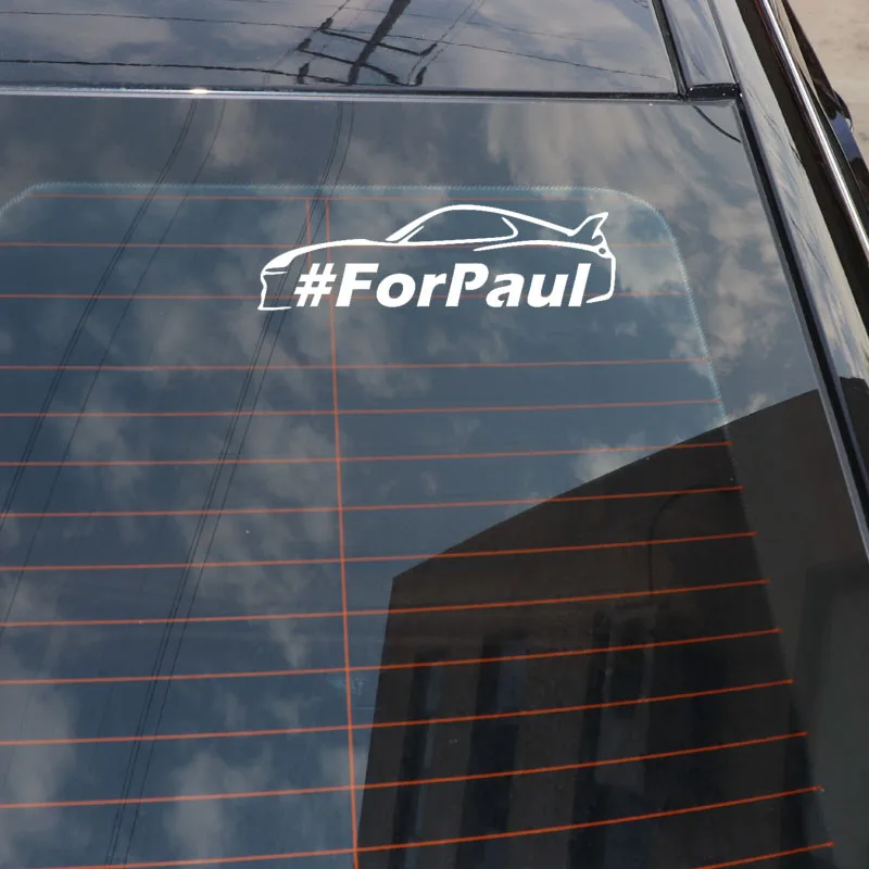 YJZT 16 5 см * 4 8 # FORPAUL модная виниловая наклейка автомобильная черный/серебристый