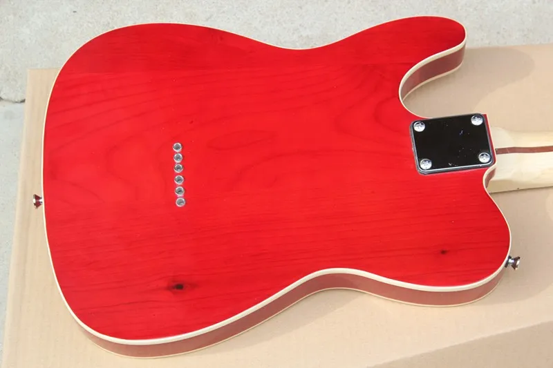 Заводская изготовленная на заказ электрическая гитара цвета вишни Sunburst с