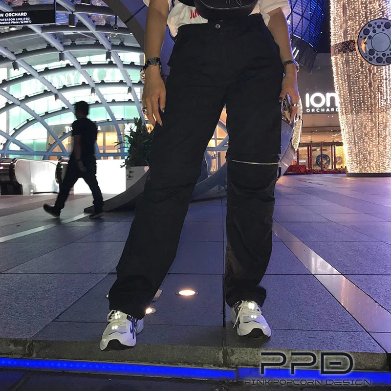 Брюки с большим количеством карманов двухсторонние принтом PPD3M|Брюки| |