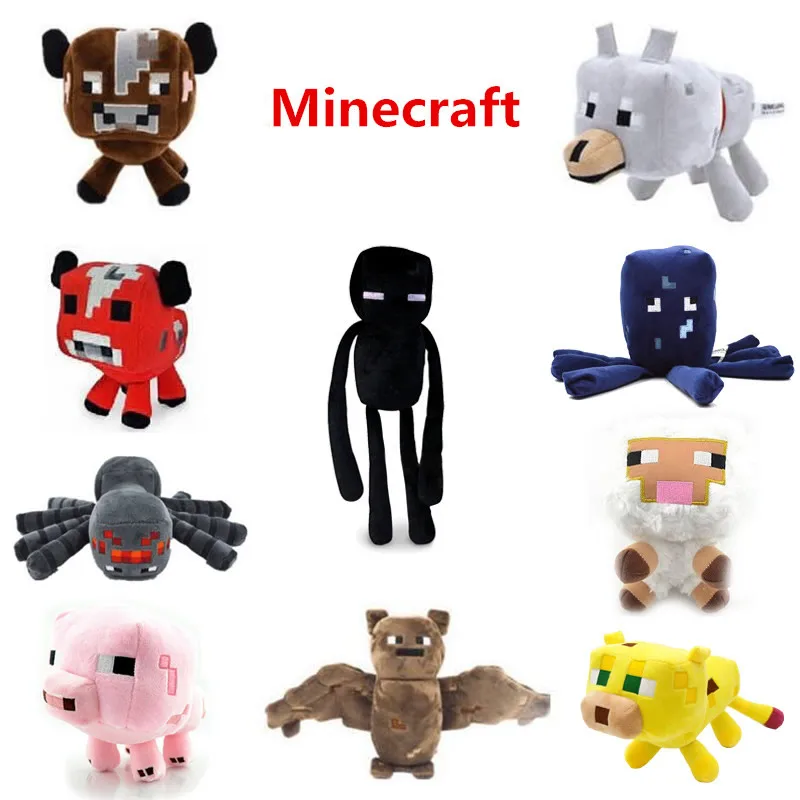 Новое поступление плюшевые игрушки Minecraft паук Крипер JJ Enderman Ocelot мягкие детские