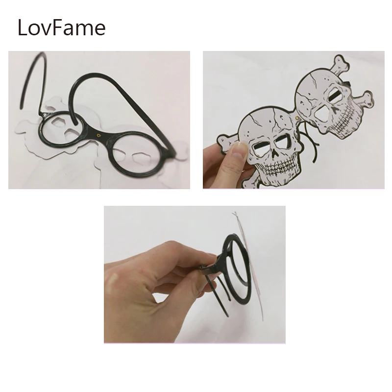 Lovfame 2017 Ужасы Забавный Хэллоуин Очки для детей Для мужчин женщин партии очки