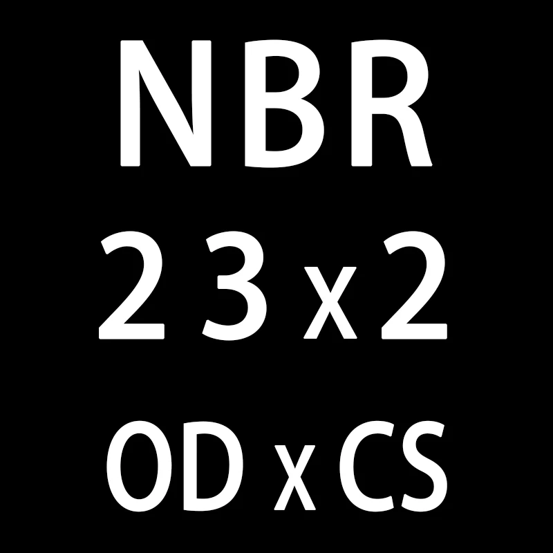 20 шт./лот резиновым кольцом черный NBR уплотнения-хомут с круглым воротником для мальчиков и девочек 2 мм Толщина OD21/22/23/24/25/26/27/28/29/30*2 мм кольцевое уплотнение прокладки масло шайба - Цвет: OD23mm