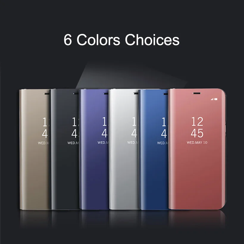 Умный зеркальный флип-чехол для телефона samsung J7 J6 J5 J4 J3 J2 Pro Prime Max Прозрачный бампер