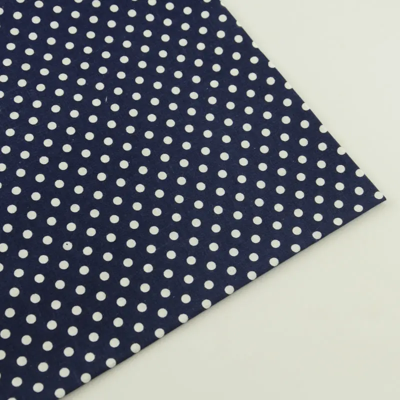 1 шт. клетчатая дизайнерская ткань в белый горошек 100% хлопчатобумажная