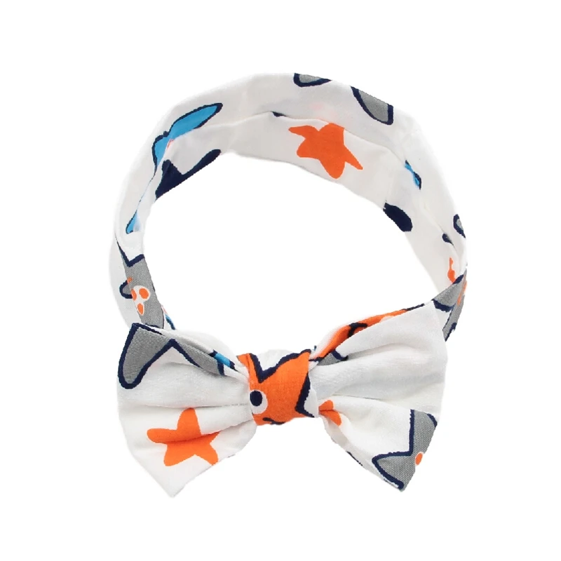 

Cute Baby Girls Cartoon Rabbit Ears Knot Headband Soft Kids Headwear Hairband Hair Accessories
