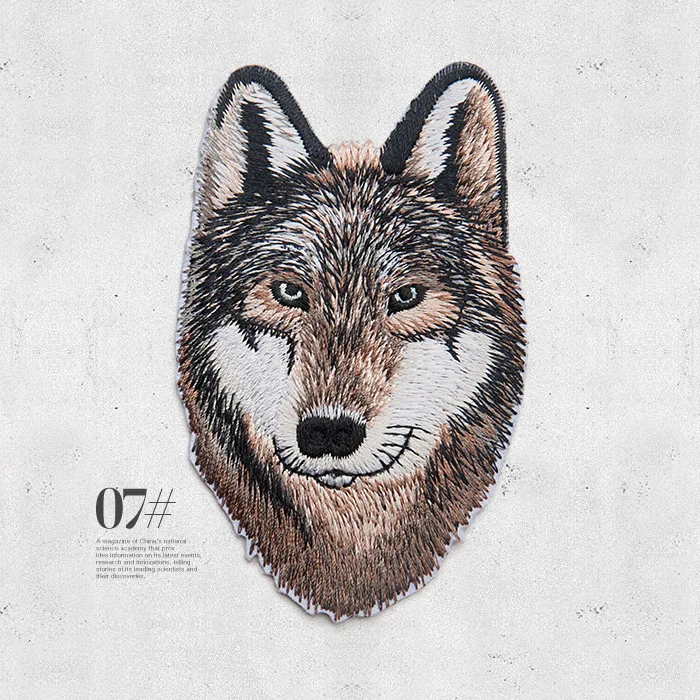 Высокое качество вышивка тигр патчи для глажения яркие животные аппликация