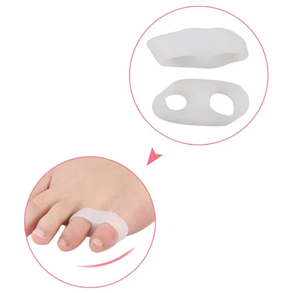 1 пара Силиконовый гель маленький для пальцев ног выпрямитель сепаратор двойной