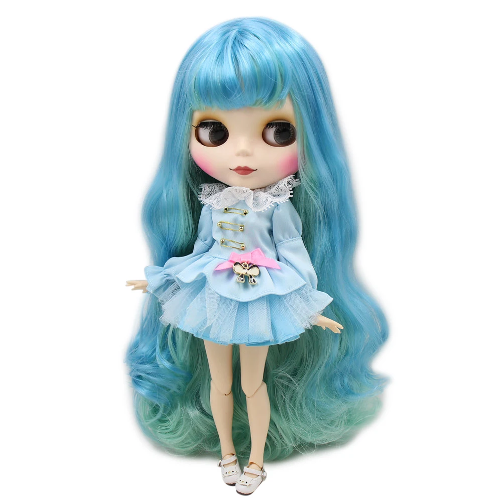 Кукла Blyth ICY DBS для серии № 280bl6227/4006 шарнирное тело голубая Смешанная мята волосы