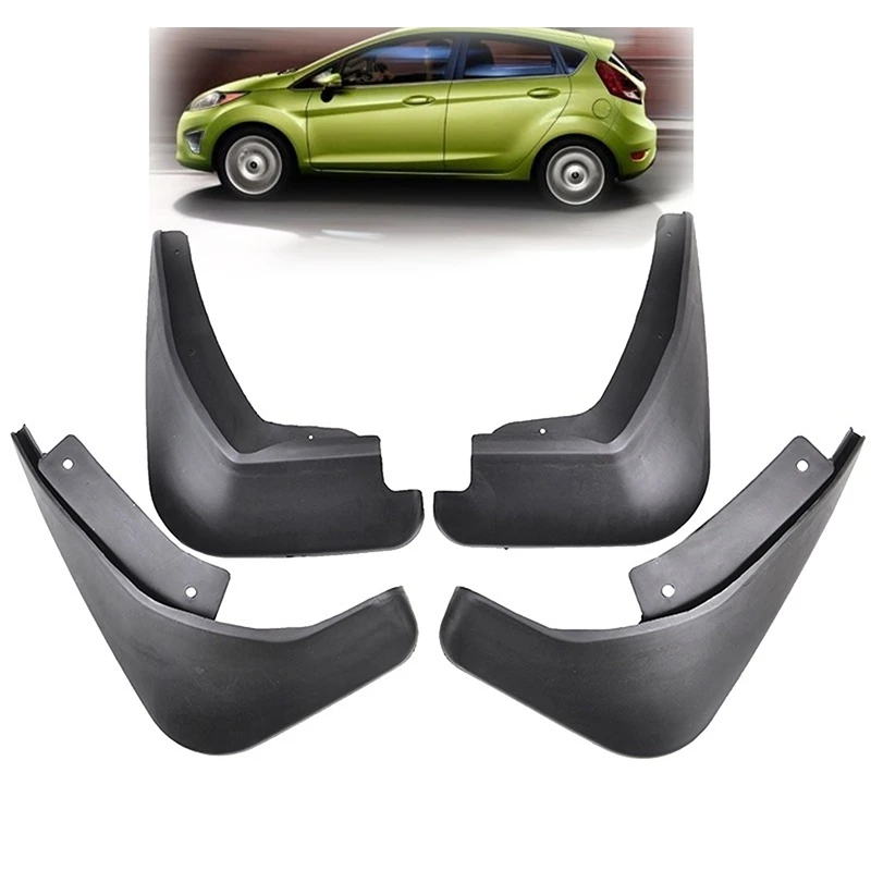Molded Mud Flaps For Ford Fiesta Mk7 2009 - 2017 Mudflaps Splash Guards Mudguards 2010 2011 2012 2013 2014 2015 2016 Accessori | Автомобили