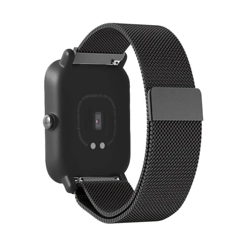8В1 для оригинальных Xiaomi Huami Amazfit Bip Bit ремешок стальной ремешок Смарт-часы браслет сердечного ритма+ amazfit bit защита экрана