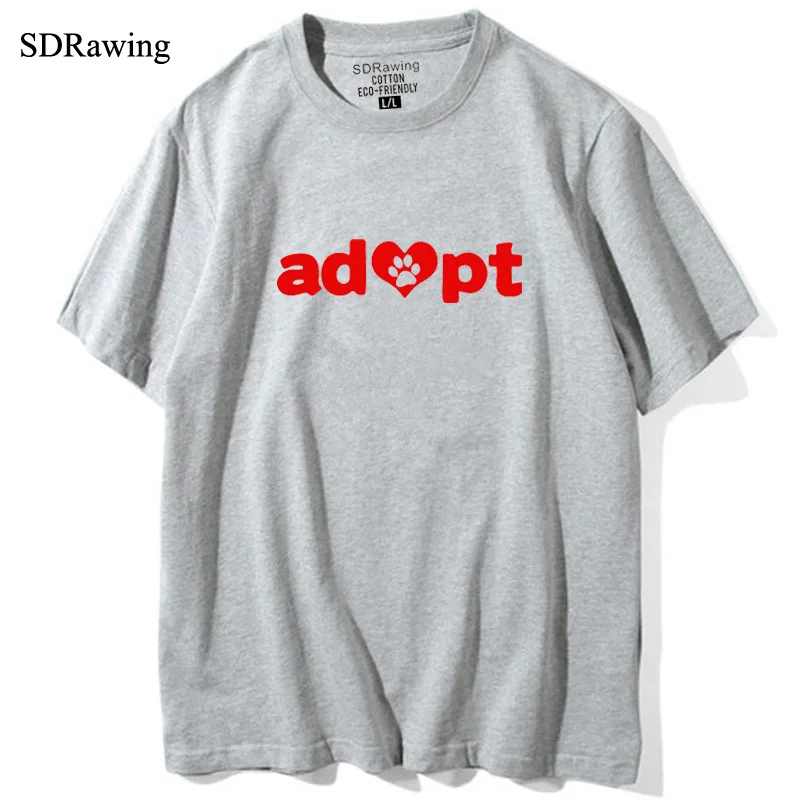 Хлопковая футболка с принтом в виде лап усовершенствование домашних животных