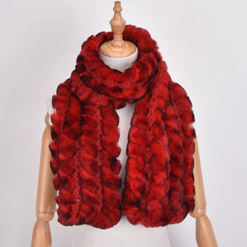 150cm long winter real women rabbit fur long scarf lady casual Fur stole men rex rabbit fur muffler 100% Fur high Quality soft