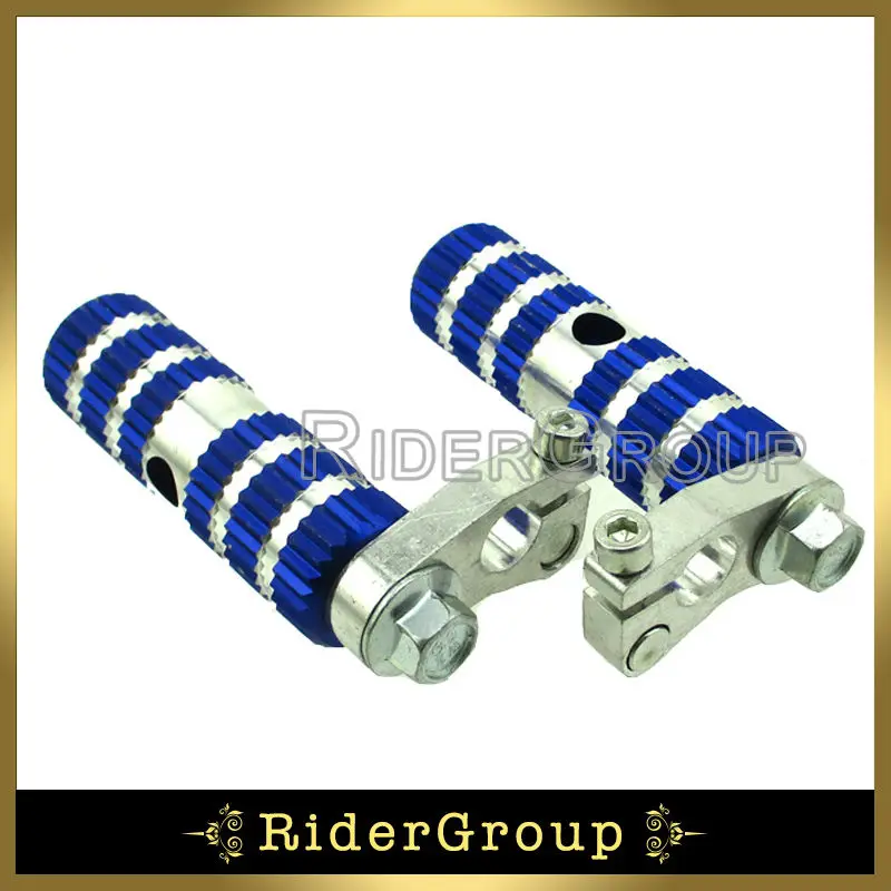 Синие гоночные подножки подножники для карманного велосипеда Minimoto 47cc 49cc MTA1 MTA2 47CC