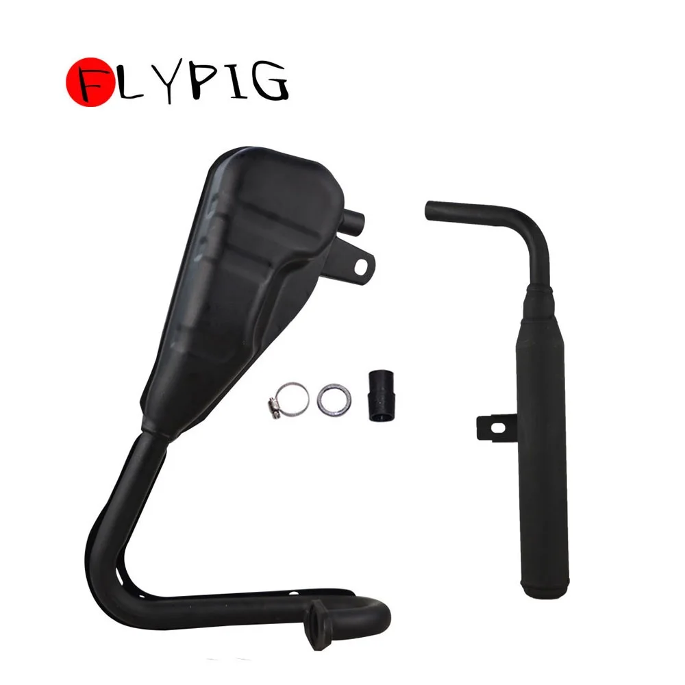 Новый черный глушитель выхлопной трубы подходит для YAMAHA PW50 PY50 50 PW PY PEEWEE50 50CC