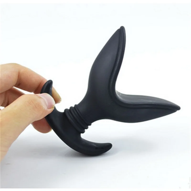 Мягкая силиконовая Анальная пробка с v-образным вырезом эротические игрушки SM