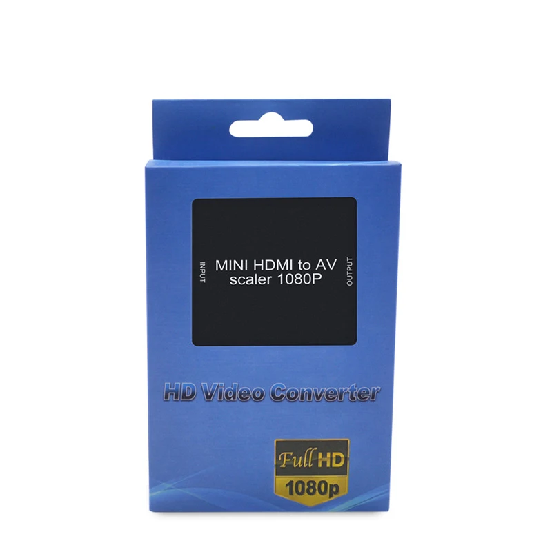 HDMI Интерфейс Мини HD видео коробка 1080P К AV CVSB L/R RCA конвертер HDMI2AV адаптер Поддержка