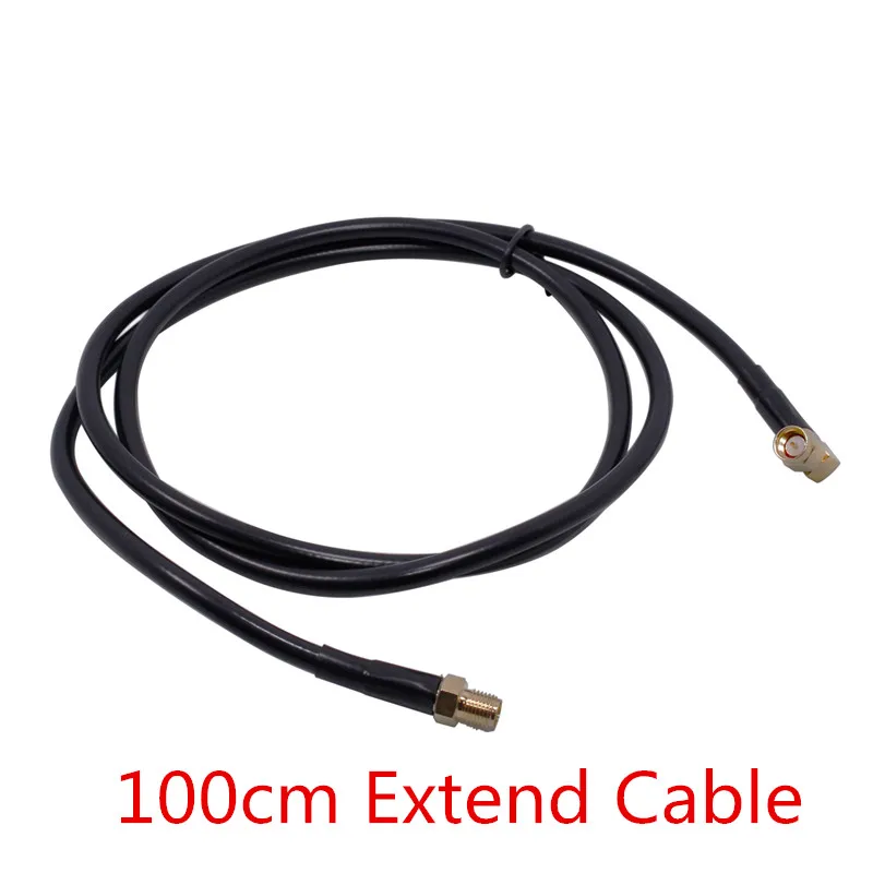 100CM Extend Cable ABBREE складной армейский Тактический SMA-VHF Любительская рация двойного диапазона антенны для иди и болтай Walkie Talkie Baofeng UV-82 UV-5R BF-888S CB Ham радио - Цвет: 100CM Extend Cable