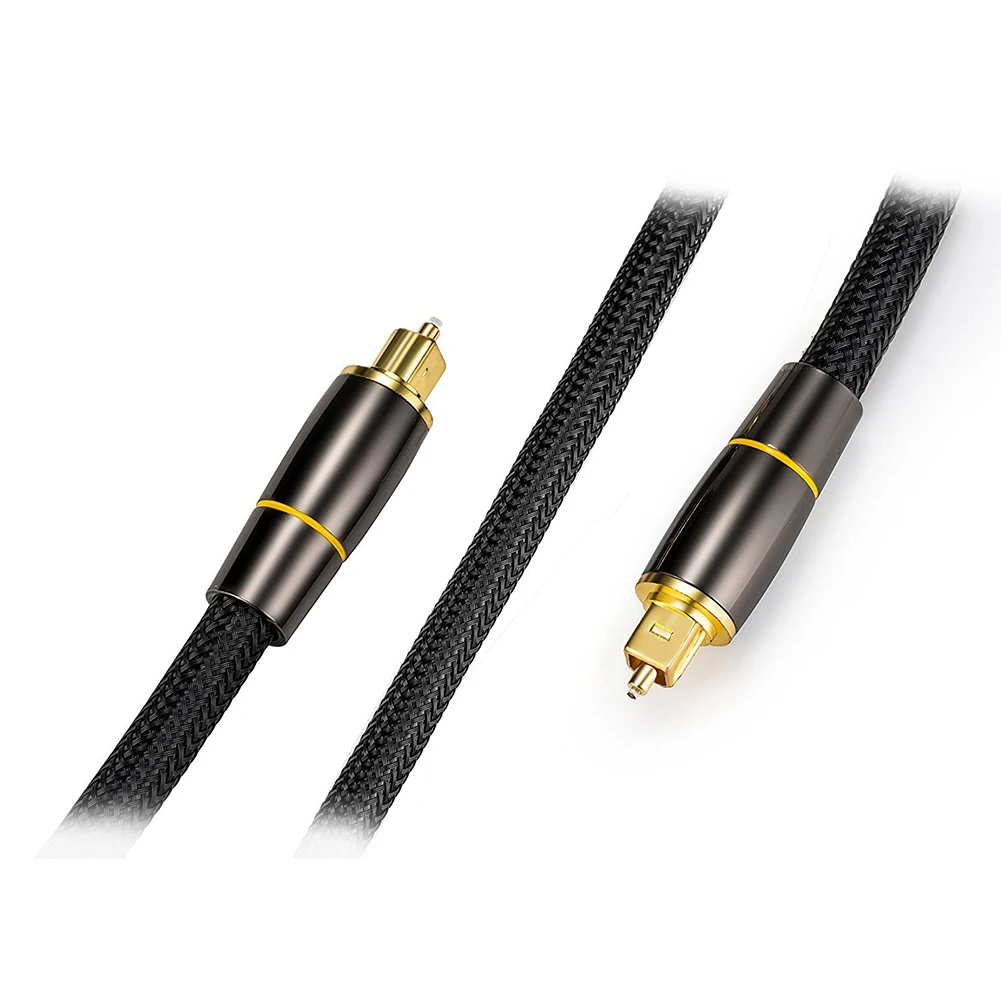 SPDIF Audio Cable Digital CD Connect Coaxial Optical DVD Amplifier Transfer Lossless Black Flexible High Speed For Sound Bar |
