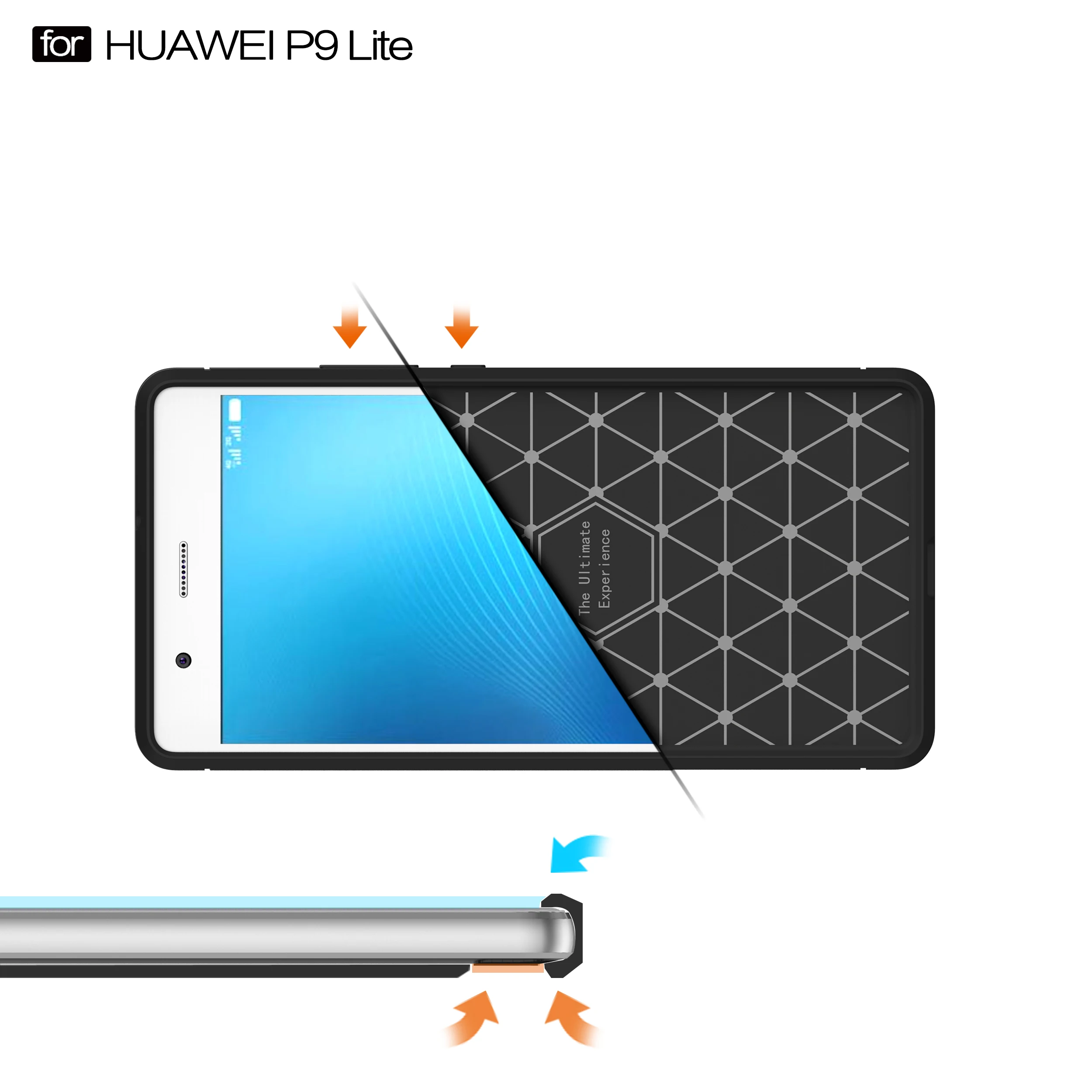 TPU Case for Huawei P9 Lite P9Lite VNS-L21 Soft Silicone Carbon Fibe Mobile Phone Cover P 9 VNS-L31 Coque |