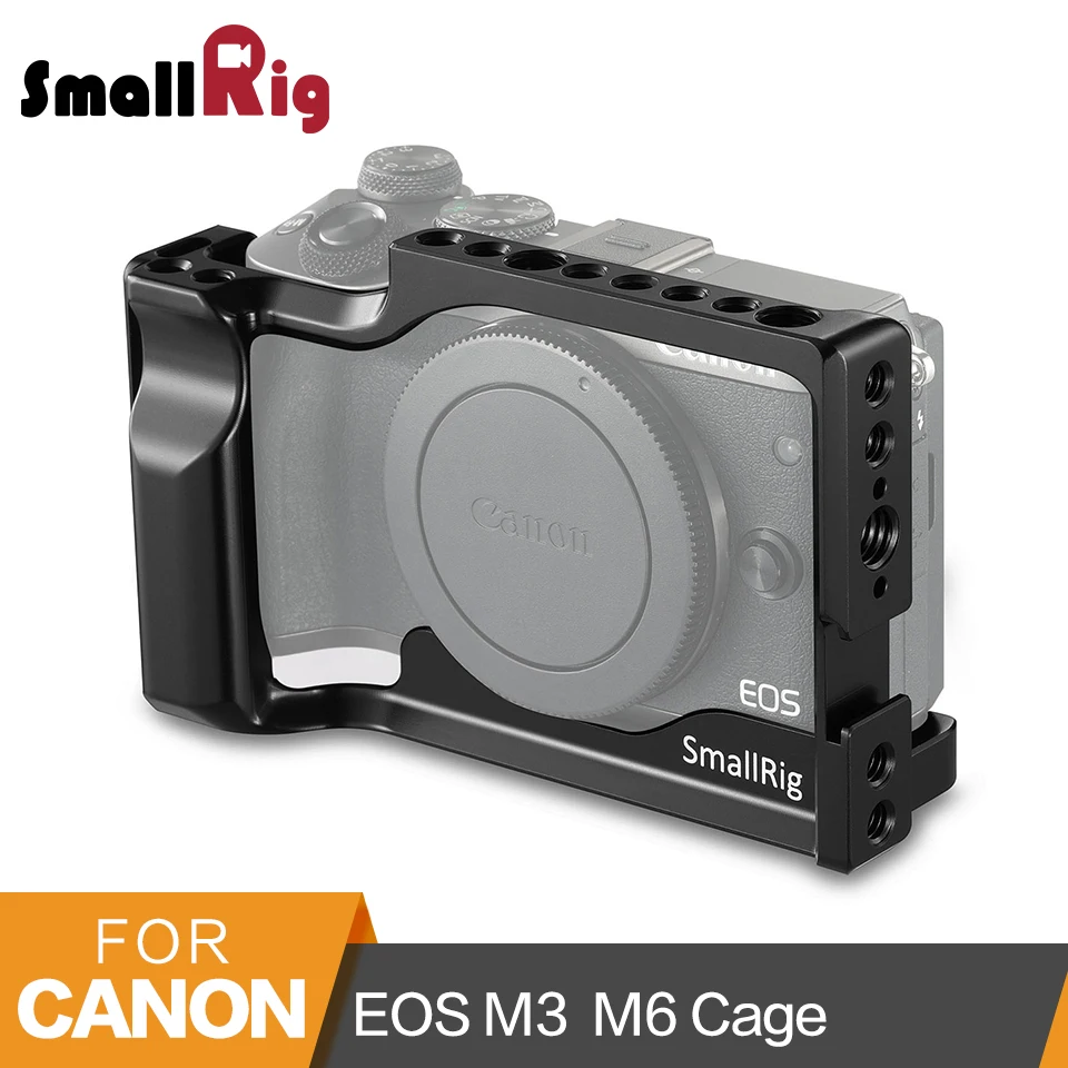 SmallRig для Canon EOS M3 и M6 клетка с холодным башмаком+ Rail NATO+ Встроенный Arca Swiss QR Plate-2130