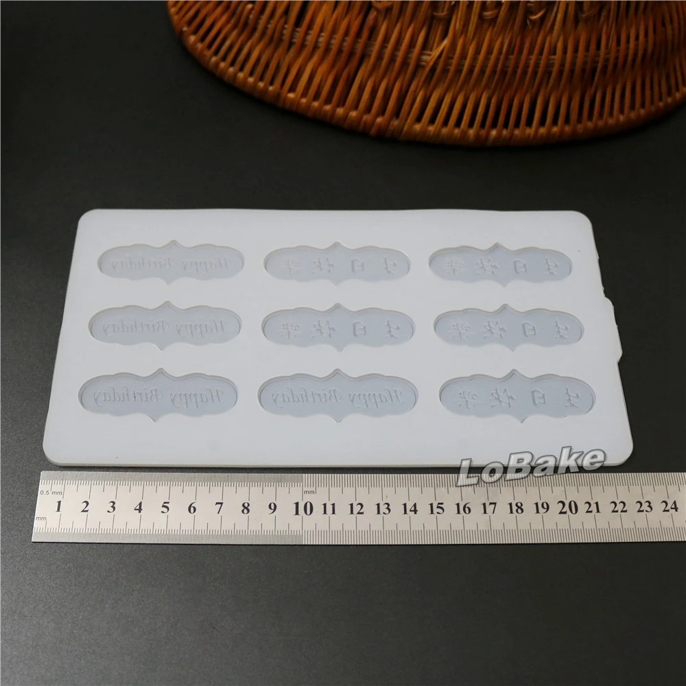 (2 шт./компл.) двухслойные китайские и английские слова в форме счастливого дня