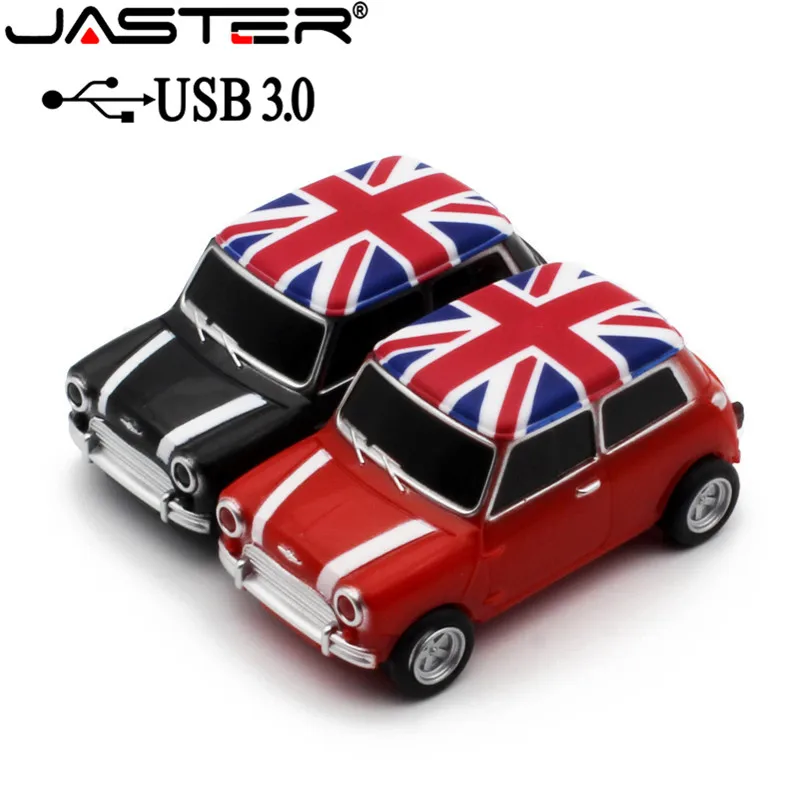 JASTER Symulacja samochodu 64 Гб USB Mini Kreatywny Cooper Samochody Modelu usb 3 0 флеш-карта памяти Флеш накопитель
