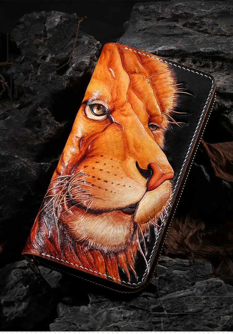 Кошельки ручной работы с изображением слона и Бога кошельки для женщин мужчин