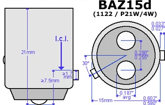 Angrong 2x566 P21/4 W BAZ15d 7225 SAMSUNG 15 Вт светодиодный бортовой светильник хвост стопор обратного светильник DRL(CA313
