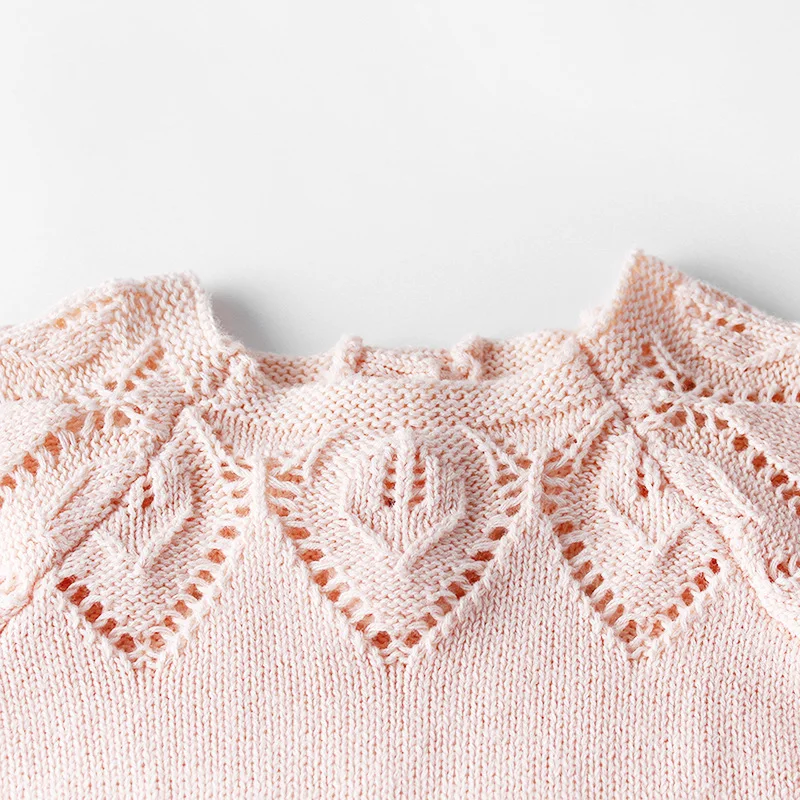 2019 новый весенний комбинезон для маленьких девочек детский вязаный с длинными