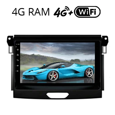 Ranger 4G Sinosmart Android 8.1 Car GPS Navigation Radio for Ford Ranger everest 2din 2.5D IPS/QLED Screen - Цвет: Ranger 4G