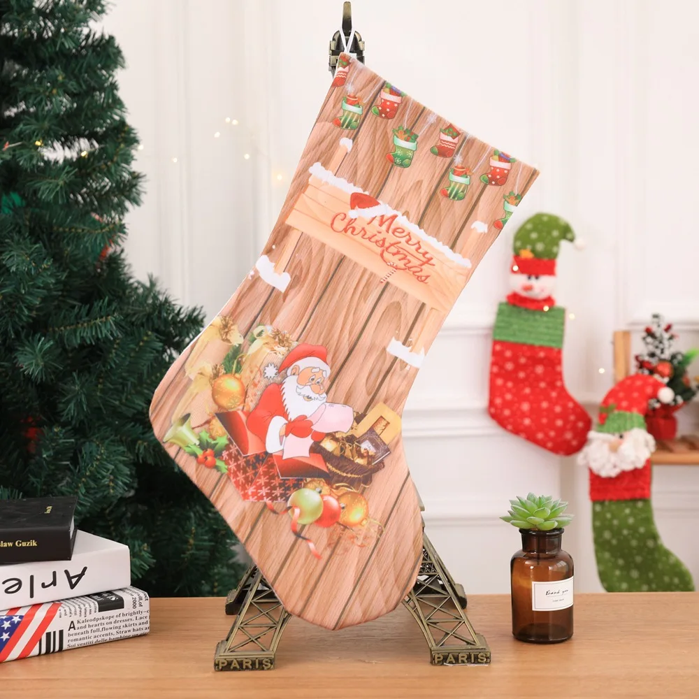 2018 горячие рождественские чулки украшения камина принадлежности подвески для