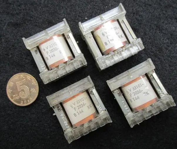 1 шт. б/у сердечник трансформатора EE25 из никелевого сплава (прозрачный каркас)